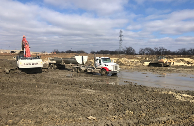 Truck in mud