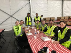 ENERCON crews in Macon, GA enjoying breakfast before starting the day.