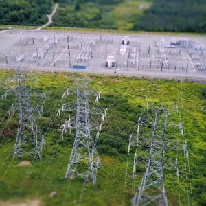 Substation & Power Lines Square Image